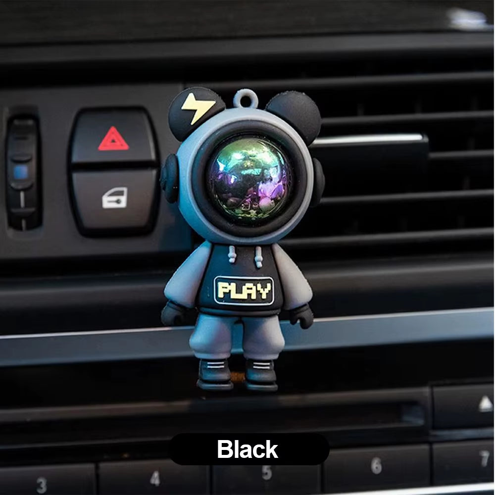 Car Air Outlet Perfume Clips Cartoon Astronaut Car Aromatherapy Ornaments Air Conditioning Aroma Diffuser Clip Car Decoration