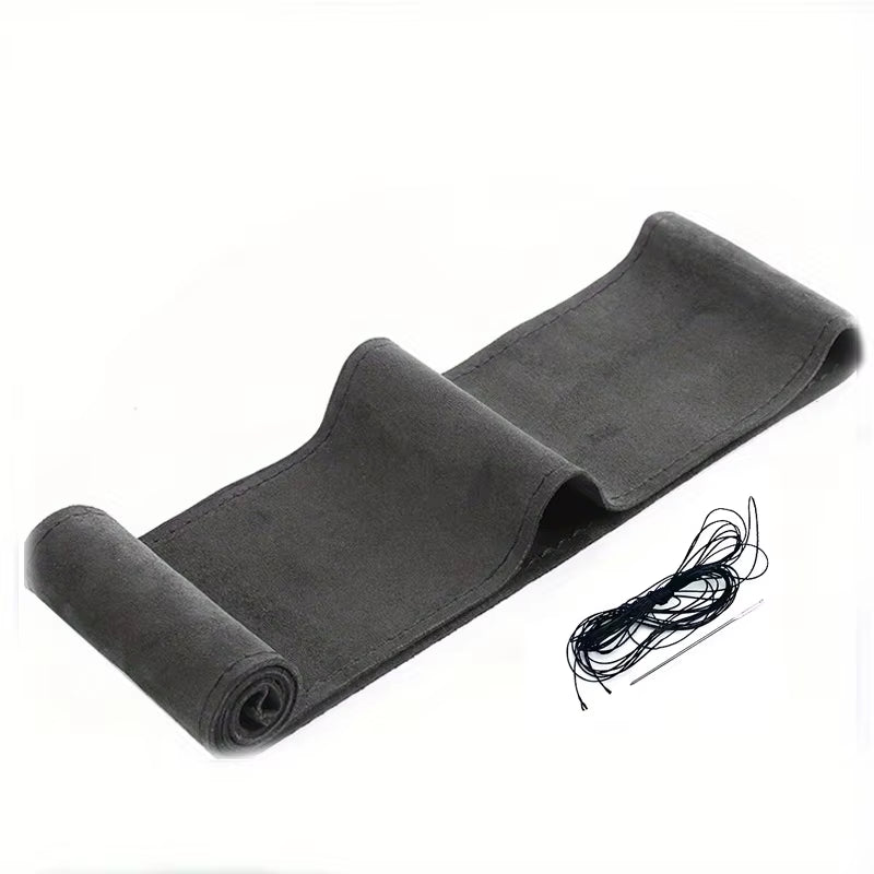 Suede Car Steering Wheel Cover Universal 38CM Car Steering Wheel Cover Leather Nterior Parts Braiding Cover for Steering Wheel