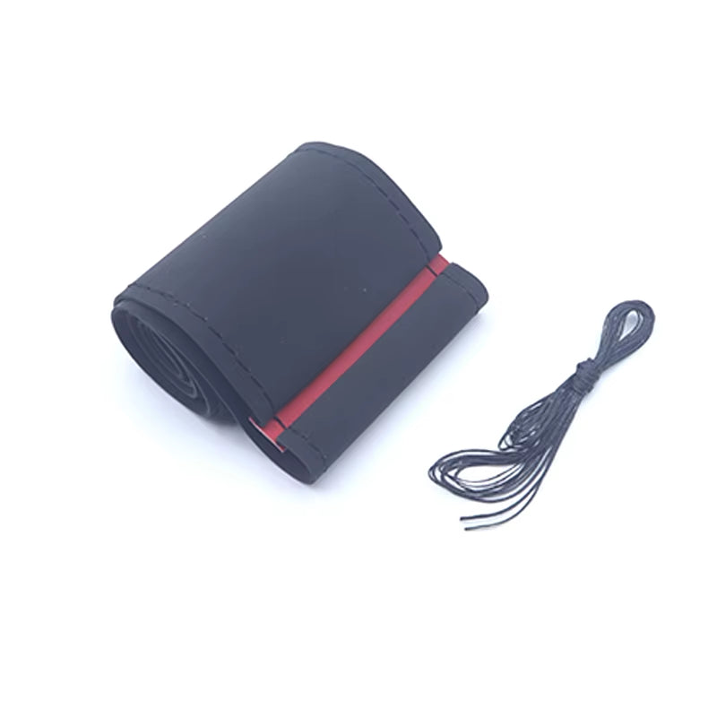 Suede Car Steering Wheel Cover Universal 38CM Car Steering Wheel Cover Leather Nterior Parts Braiding Cover for Steering Wheel