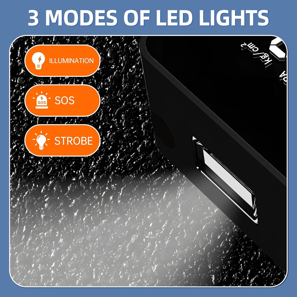 Tyre Inflator Portable Air Compressor 150PSI, DC 12V Dual Power Supply Faster Inflation Air Pump with LED Light Auto-Off, Electric Air Pump for Car, Bike, Motorcycle, Ball