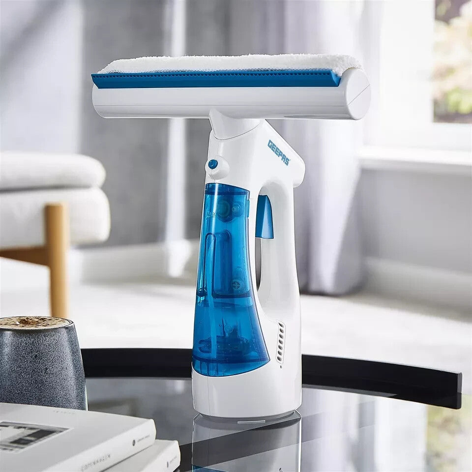 GEEPAS Cordless Window Vac Rechargeable Vacuum Cleaner Compact Electric Cleaner