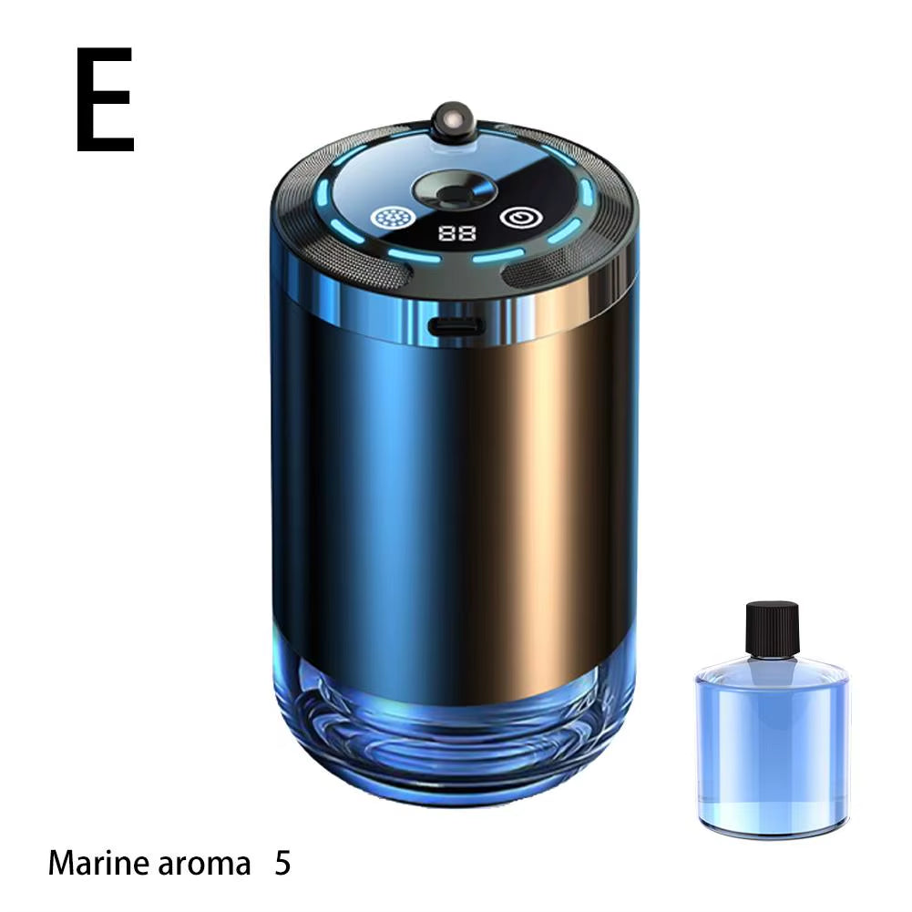 Car Aroma Diffuser with LED Starry Ambient Light 50Ml Cologne Perfume Car Air Freshener Flavoring for Cars Fragrance Diffusers