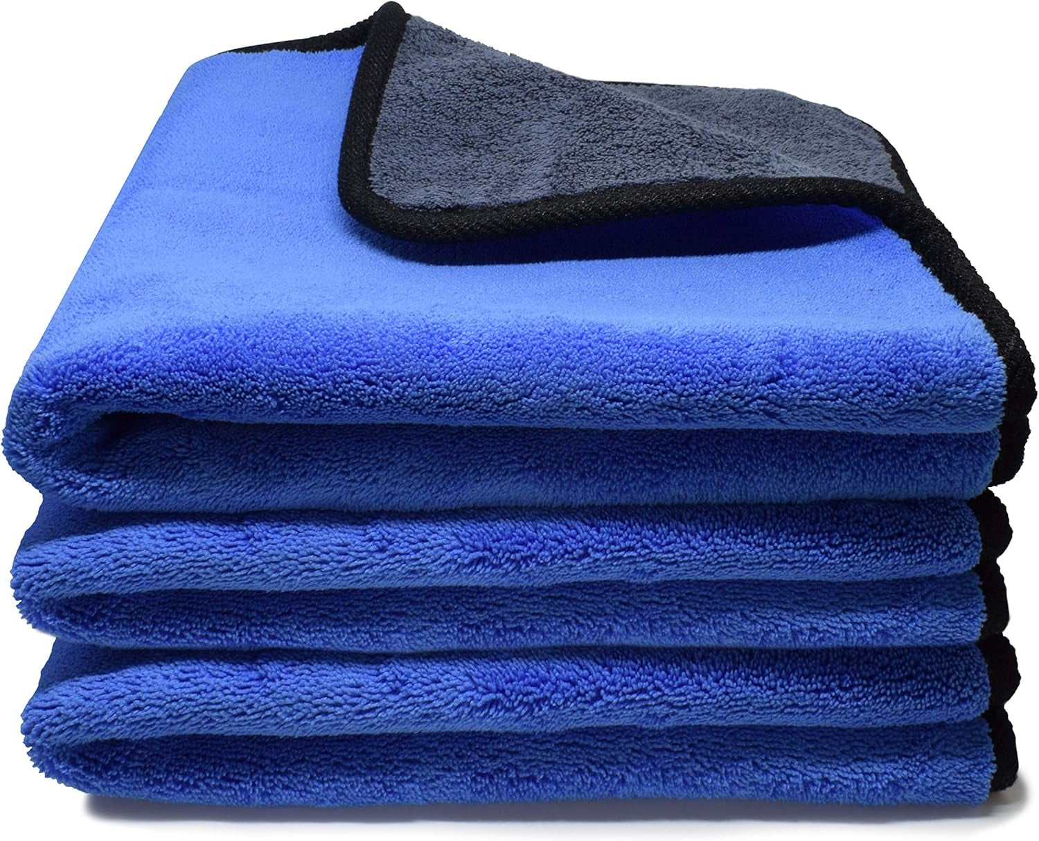 Microfibre Cleaning Cloths Car 3 PCS 500GSM 30X30Cm Motorcycle Washing Drying Polishing
