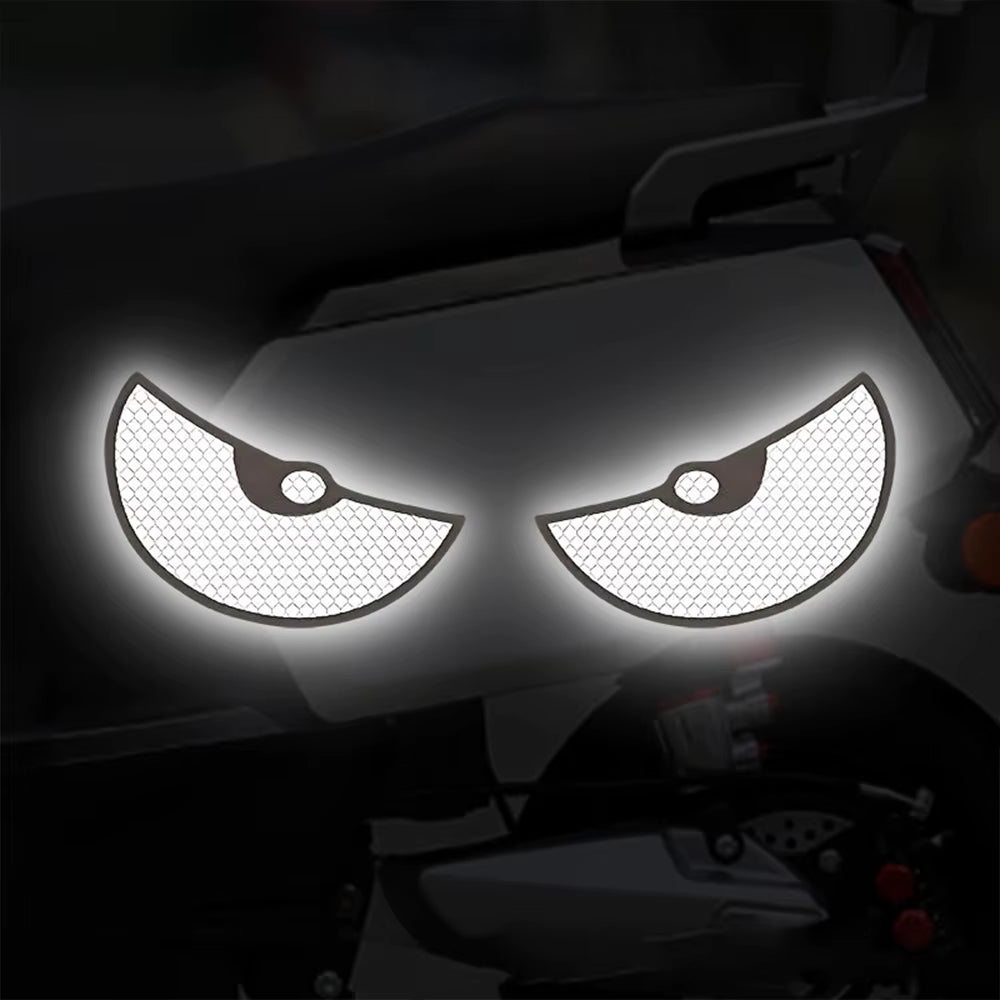 2Pcs/Set Reflective Car Stickers Motorbike Helmet Improve Your Vehicle'S Visibility and Safety with Devil Eye Stickers