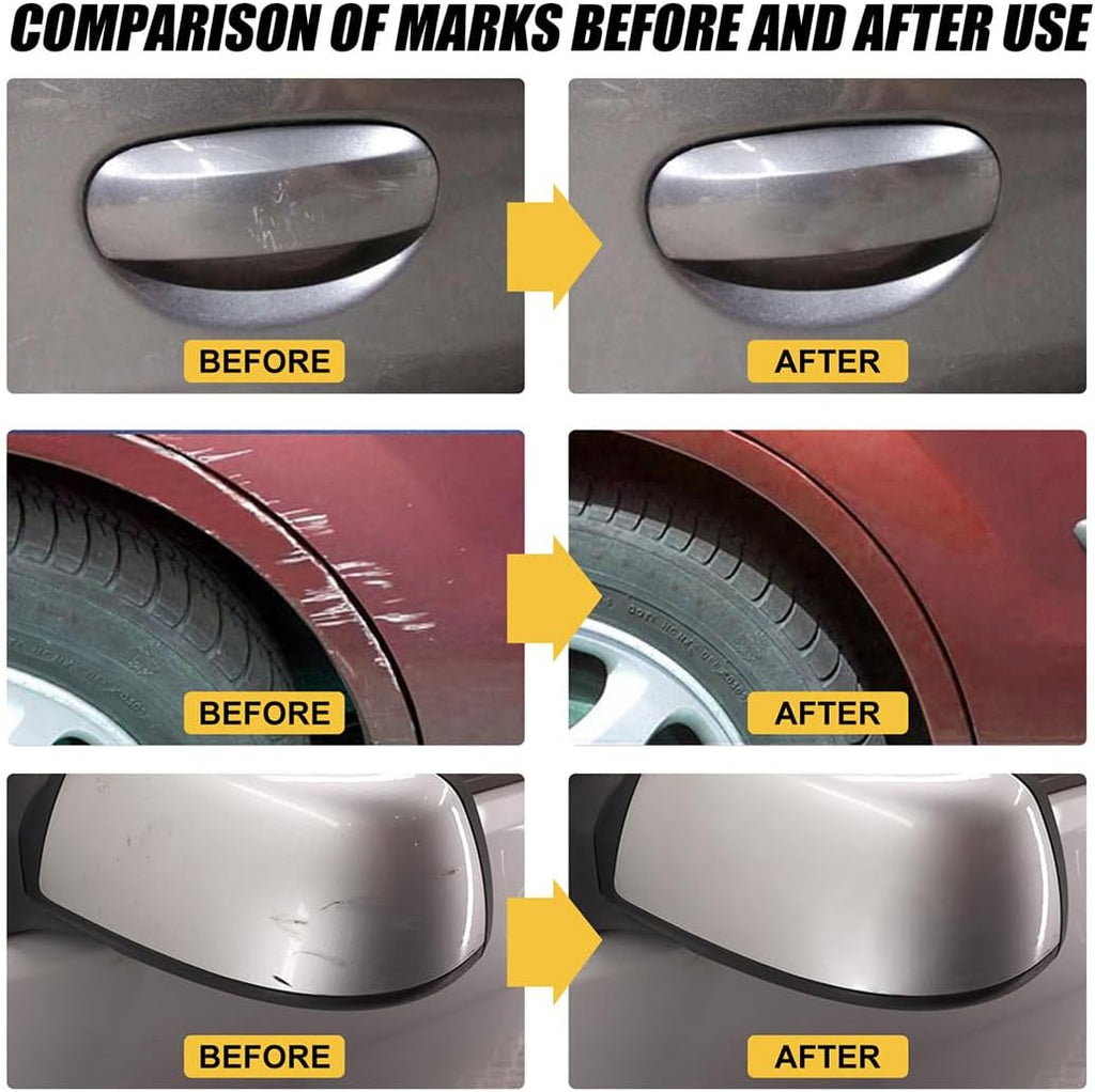 T-221A Car Scratch Remover & Polishing Compound with Sponge, Restores Like-New Shine, Removes Scratches, Oxidation & Swirl Marks, Safe for All Car Finishes (2Pcs)