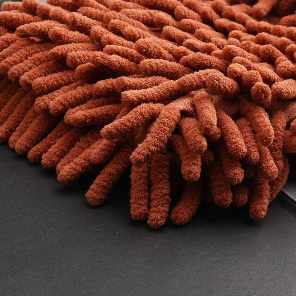 4 Pcs Car Wash Mitts, Double Sided Microfiber Mitts Super Absorbent Microfibre Gloves Microfibre Cloth for Car & Household Cleaning (Random Color)