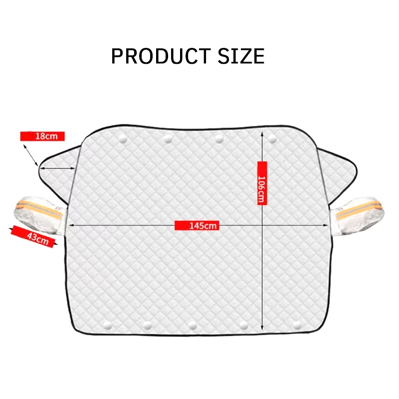 Magnetic Car Snow Shield Frost Prevention Frost Prevention Front Windshield Sunshade Thickened Snow Shield Car Coat 1PC