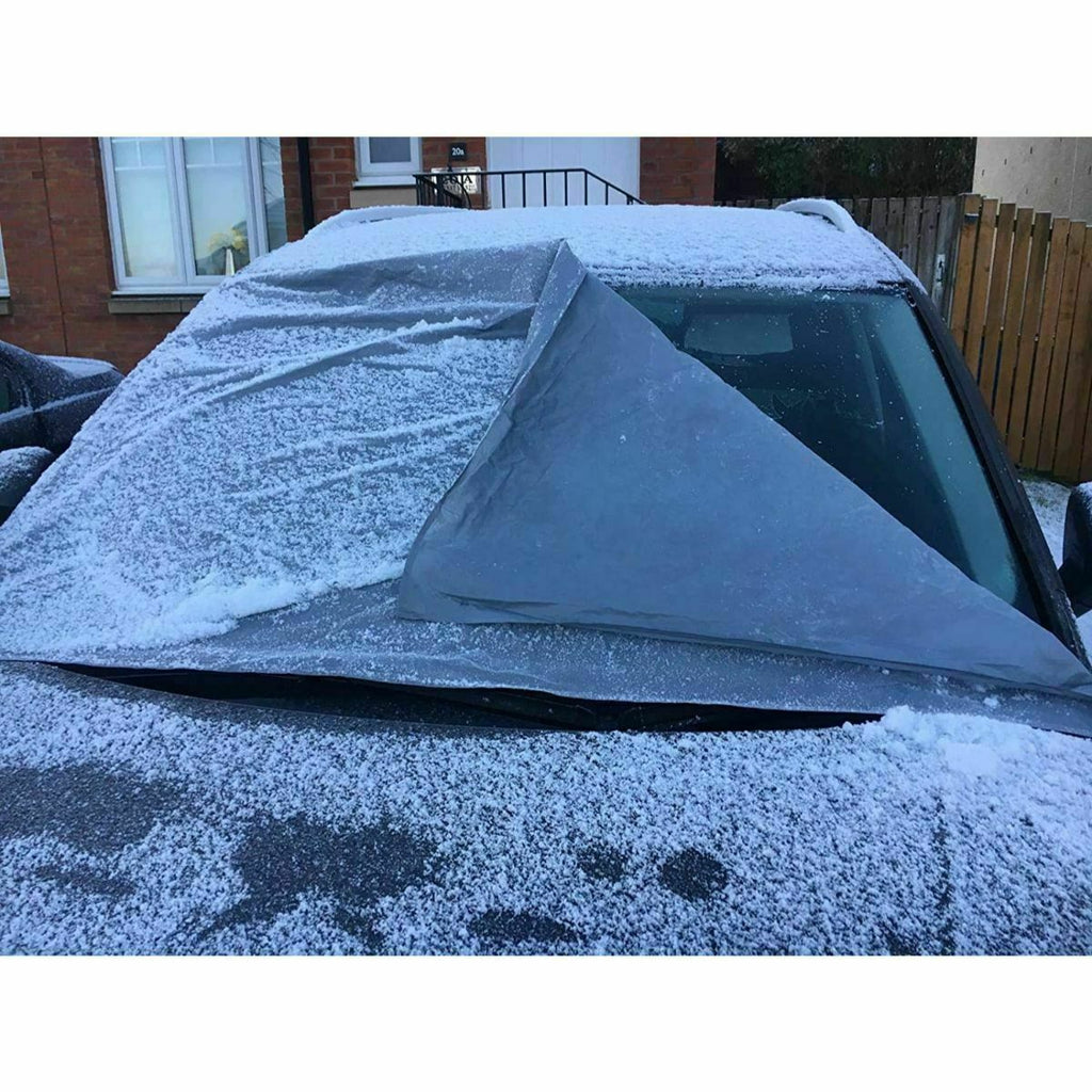 185X85Cm Car Windscreen Cover Ice Frost Snow Protector Sun Shade with Suckers