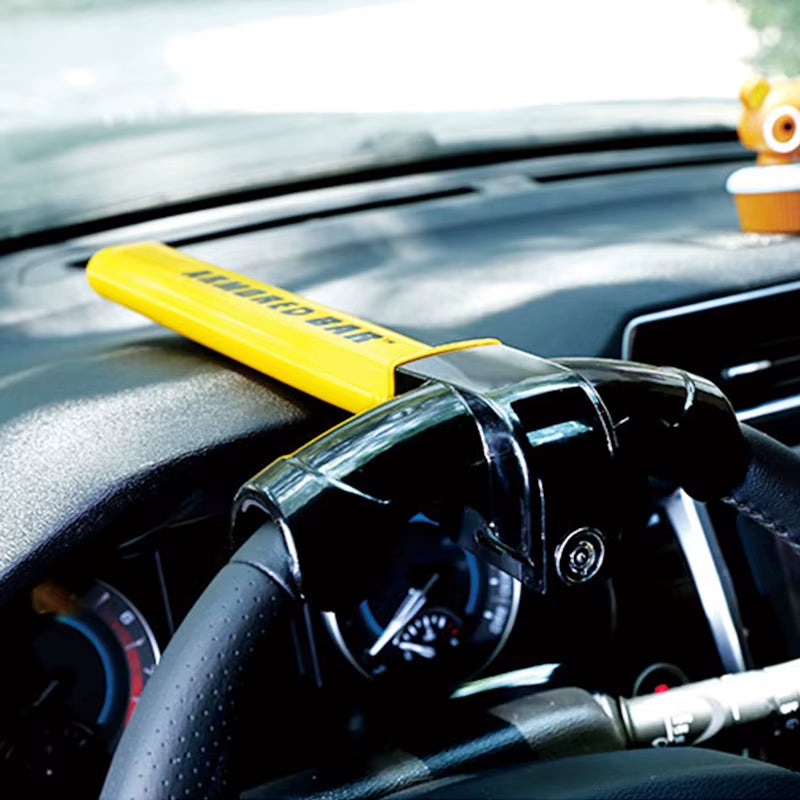 Universal Car Steering Wheel Lock Anti-Theft Van Security Rotary Steering Wheel Lock Heavy Duty Enhance Car Security
