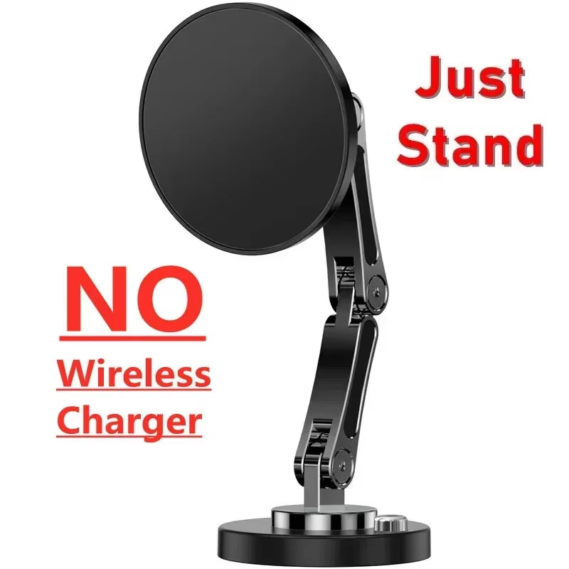 Magnetic Wireless Charger Car Phone Holder 15W Fast Charging Easy Paste Mount Stand for Magsafe Iphone 15 14 13 Pro Max