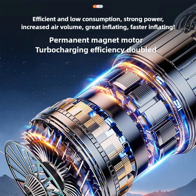 150Psi Wireless/Wired Portable Tire Inflator Car Tire Inflator Pump with Digital Display Electric Inflator Mini Bicycle Air Pump