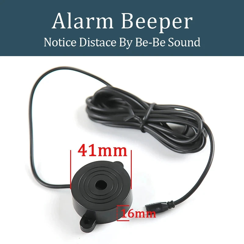 1 Set 4 Sensors Buzzer 22Mm Car Parking Sensor Kit Reverse Backup Radar Sound Alert Indicator Probe System 12V Free Shipping
