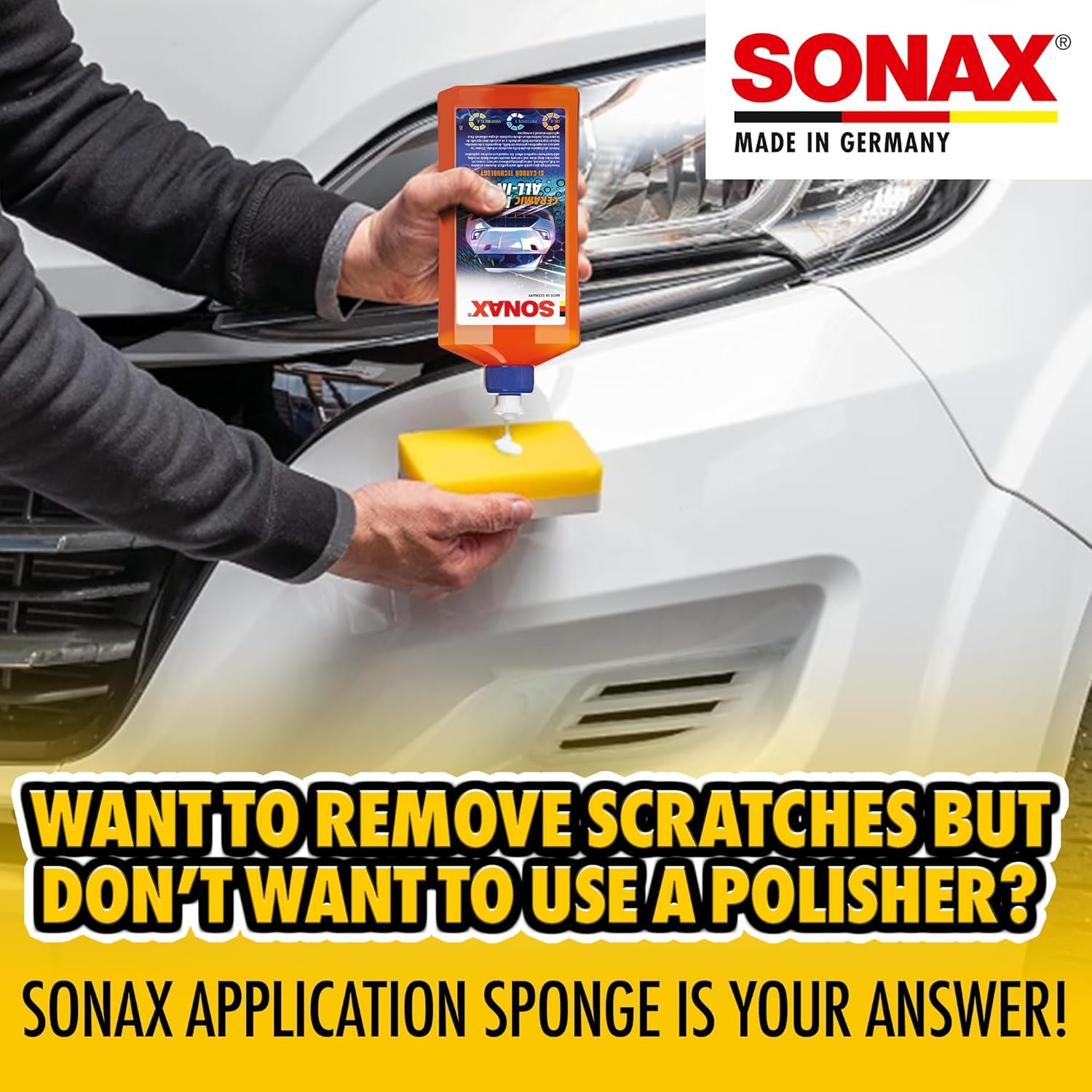 APPLICATION SPONGE (1 Piece) - for the Thorough and Even Application of Polishes, Waxes and Plastic Care Products | Item No. 04173000
