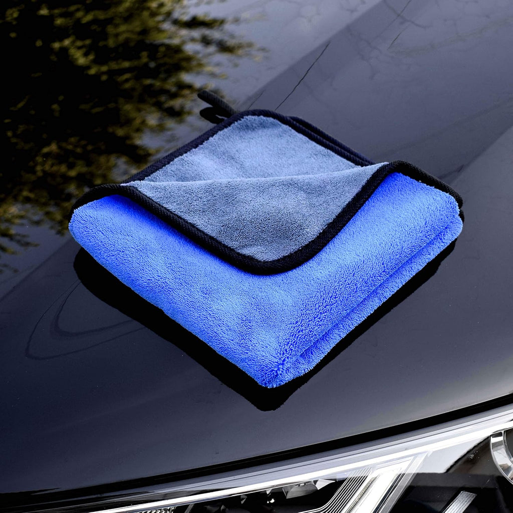 Microfibre Cleaning Cloths Car 3 PCS 500GSM 30X30Cm Motorcycle Washing Drying Polishing