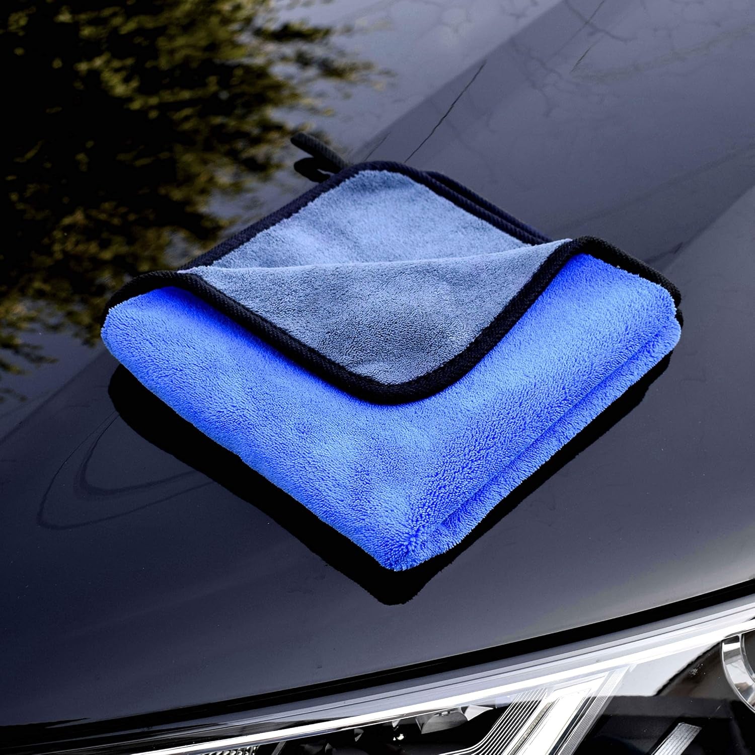 Microfibre Cleaning Cloths Car 3 PCS 500GSM 30X30Cm Motorcycle Washing Drying Polishing