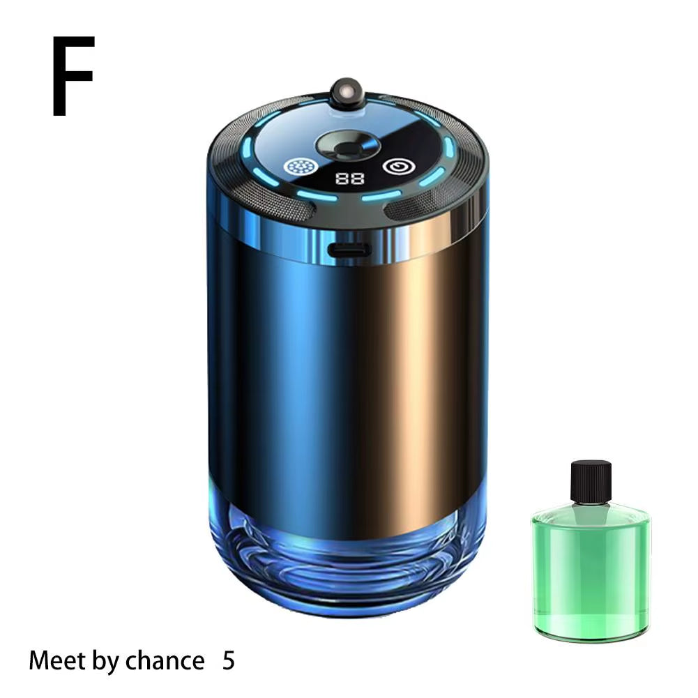 Car Aroma Diffuser with LED Starry Ambient Light 50Ml Cologne Perfume Car Air Freshener Flavoring for Cars Fragrance Diffusers