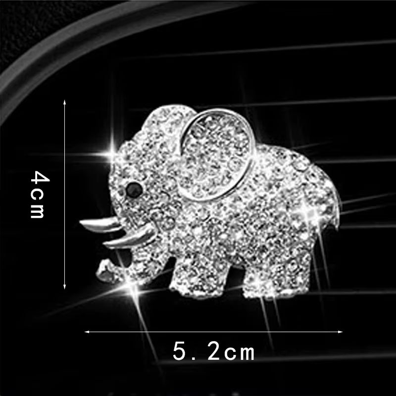 Bling Heart Shaped Air Vent Clips,Crystal Heart Car Air Fresheners Vent Clips Charms Rhinestone Diffuser Vent Clip