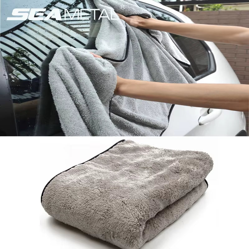 SEAMETAL Microfiber Auto Wash Towel Super Absorbency Car Cleaning Drying Towel Multifunctional Cloths for Car Wash Accessories