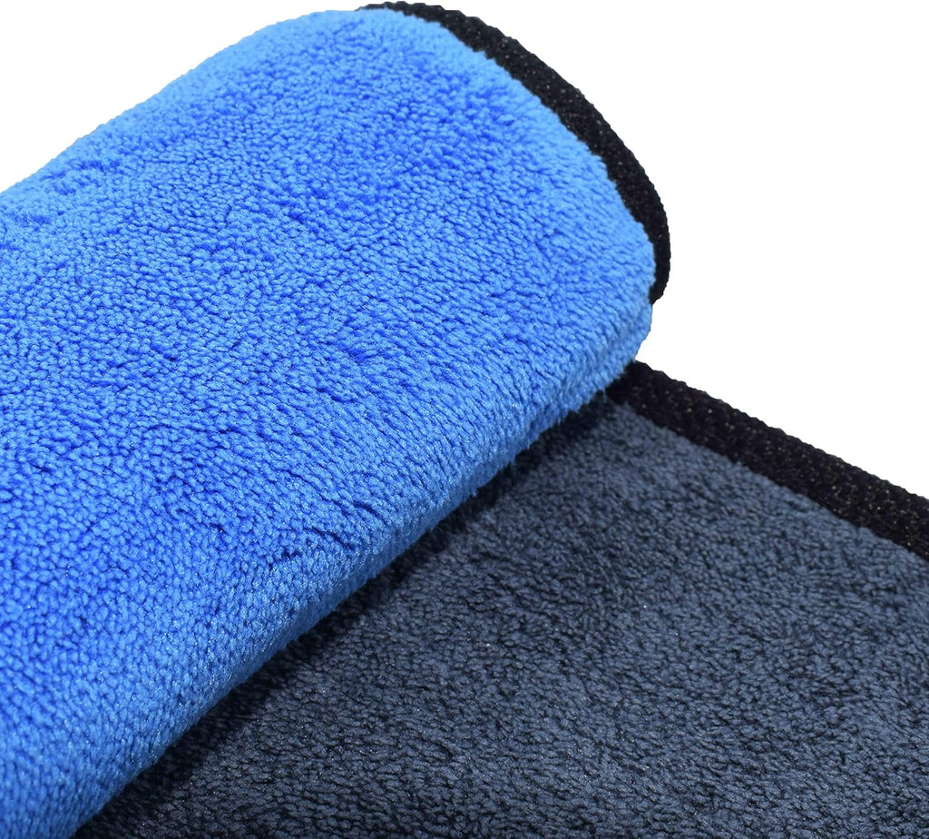 Microfibre Cleaning Cloths Car 3 PCS 500GSM 30X30Cm Motorcycle Washing Drying Polishing