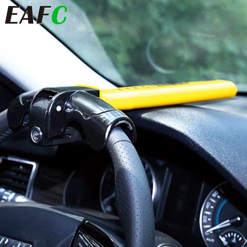 Universal Car Steering Wheel Lock Anti-Theft Van Security Rotary Steering Wheel Lock Heavy Duty Enhance Car Security