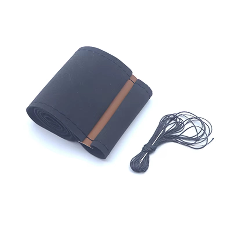 Suede Car Steering Wheel Cover Universal 38CM Car Steering Wheel Cover Leather Nterior Parts Braiding Cover for Steering Wheel