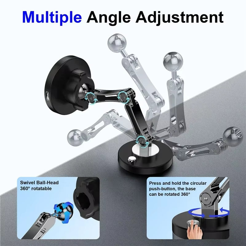 Magnetic Car Wireless Charger Stand Magnet Car Mount Fast Charging Station Phone Holder Bracket for Macsfae Iphone 15 14 13 12