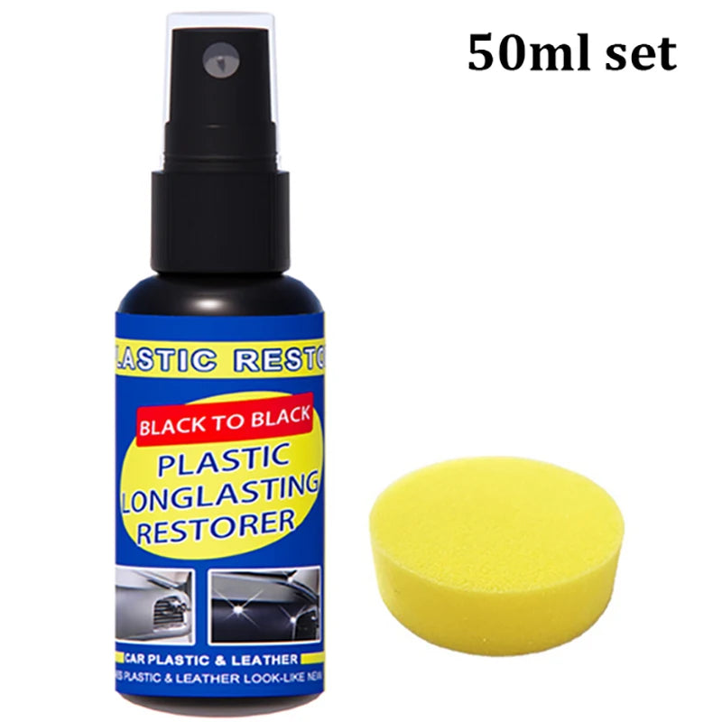 Car Plastic Restorer Back to Black Gloss Car Cleaning Products Plastic Leather Restore Auto Polish and Repair Coating Renovator