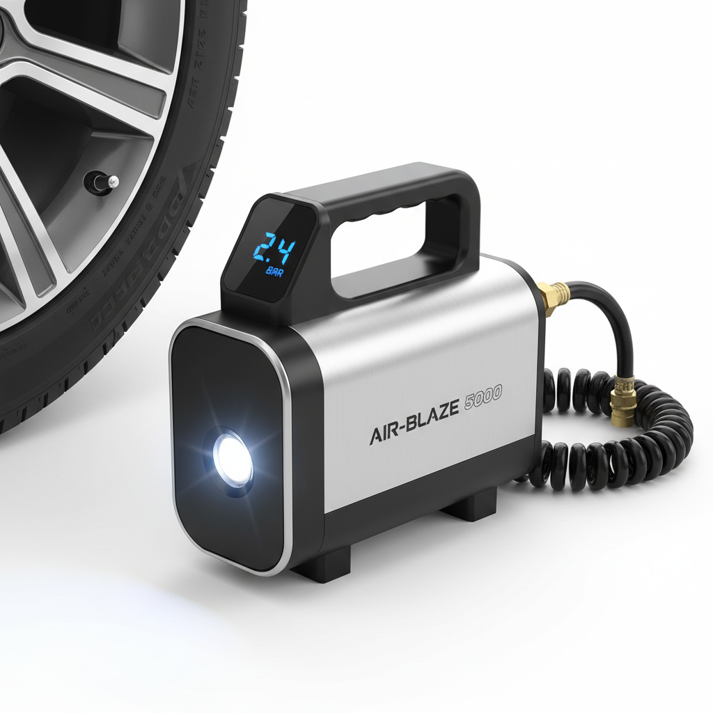 Portable Air Compressor Car Tyre Pump – Fast & Compact

